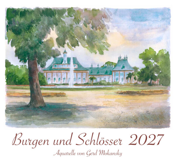 Burgen und Schlösser Aquarelle Kalender 2027