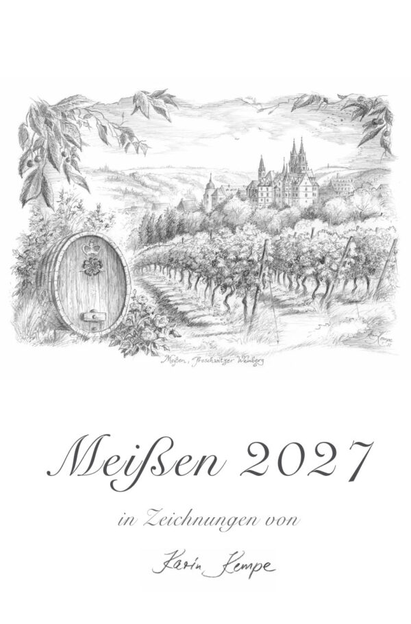 Meissen Bleistiftzeichnungen Kalender 2027