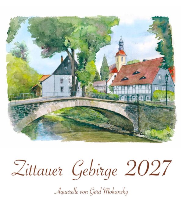 Zittauer Gebirge Aquarellkalender Mokansky 2027